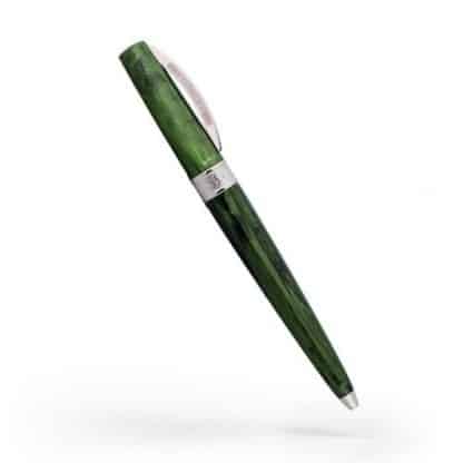 penna a sfera visconti mirage colore verde con finiture cromate