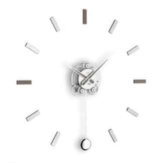 Incantesimo design orologio da parete a pendolo illum colore grigio alevè I segna ore sono adesivi e l’orologio viene fornito con dima di posizionamento