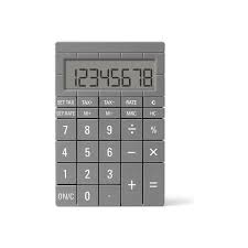 calcolatrice lexon mozaik colore grigio