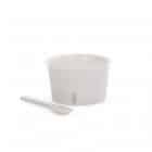 Seletti set da 6 tazze da gelato con cucchiaini in porcellana colore bianco