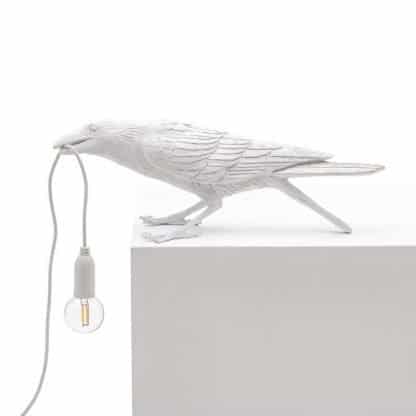 Seletti Lighting Marcantonio bird lamp colore bianco