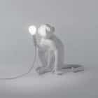 Seletti lampada scimmia seduta resina di colore bianco
