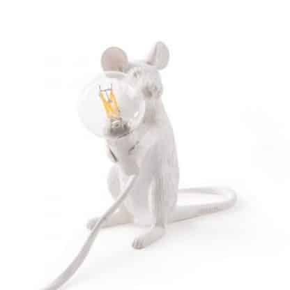 lampada seletti mouse lamp seduto acceso