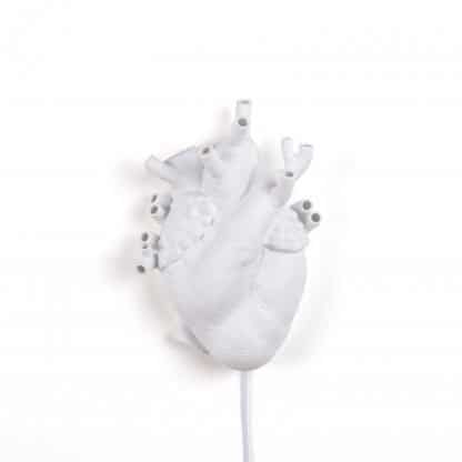 lampada da muro Seletti Marcantonio heart lamp colore bianco