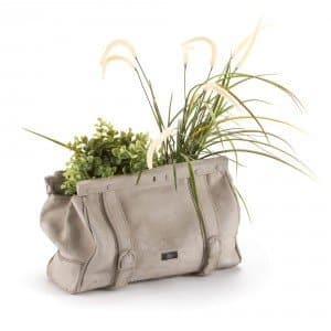 seletti borsa le sac riproduzione di borsa in cemento puo' essere usata come porta riviste o vaso porta pianta