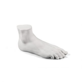 piede femminile seletti in porcellana bianca
