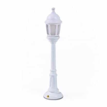 lampada seletti lampione in miniatura ricaricabile tramite cavo usb in dotazione con regolazione di intensità di luce a led colore bianco