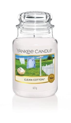 giara grande yankee candle fragranza Clean Cotton