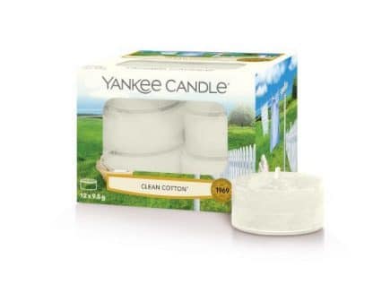 Tea light Yankee Candle fragranza Clean Cotton