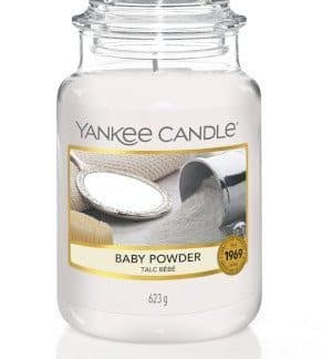 giara grande yankee candle fragranza Baby Powder