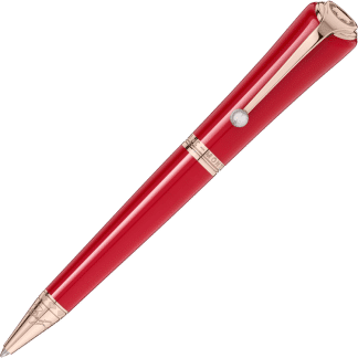penna a sfera Montblanc marilyn monroe special edition colore rosso finiture placcate in oro
