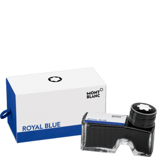 flacone d'inchistro per stilografica montblanc colore royal blue