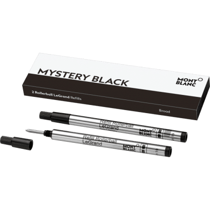 confezione da 2 refill per penna roller Le Grand Montblanc tratto broad colore mystery black