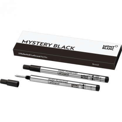 confezione da 2 refill per penna roller Le Grand Montblanc tratto broad colore mystery black