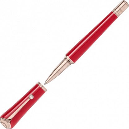 penna roller Montblanc marilyn monroe special edition colore rosso finiture placcate in oro