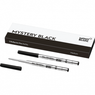 confezione da 2 refill per penna a sfera Montblanc tratto medium colore mystery black