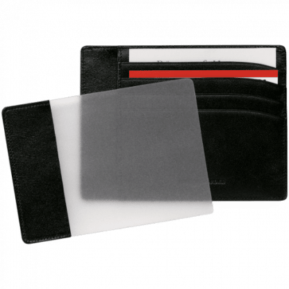 porta documenti Montblanc Meisterstück in pelle con 4 tasche per carte di credito 2 portadocumenti ed un portadocumenti estraibile colore nero