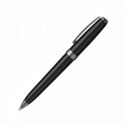 penna a sfera sheaffer sagaris colore nero con finiture color canna di fucile