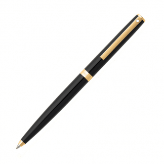 penna a sfera sheaffer sagaris colore nero con finiture dorate