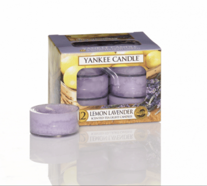 yankee candle tea light fragranza lemon lavender