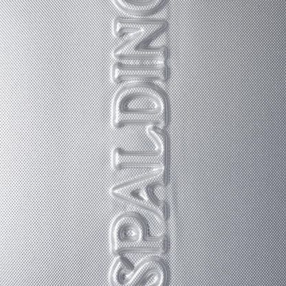 Trolley di colore argento in pet particolare del logo A.G. Spalding a rilievo sul frontale