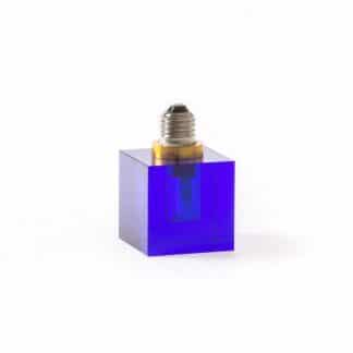 Seletti Crystaled lampada in cristallo colore blu con lampadina a led