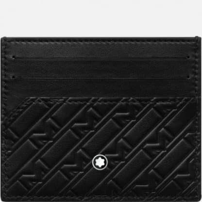 Montblanc M Gram porta carte di credito in pelle di colore nero
