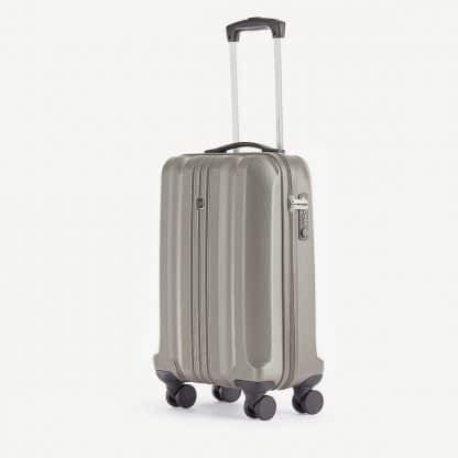 Fedon Trolley Weekend bagaglio a mano in ABS con 4 ruote piroettanti e chiusura TSA vista diagonale