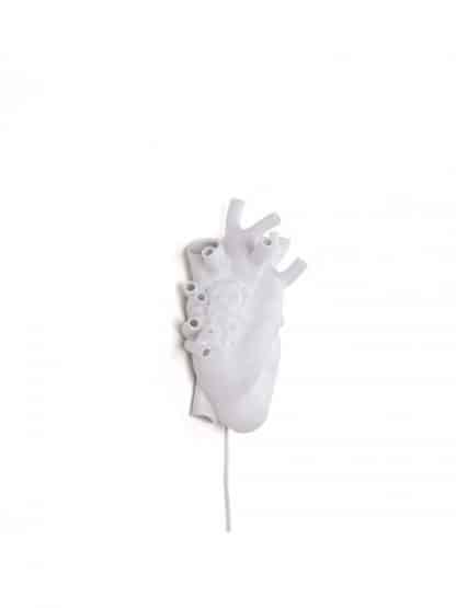 Seletti Heart Lamp lampada da muro in porcellana realistica riproduzione del cuore umano vista trasversale